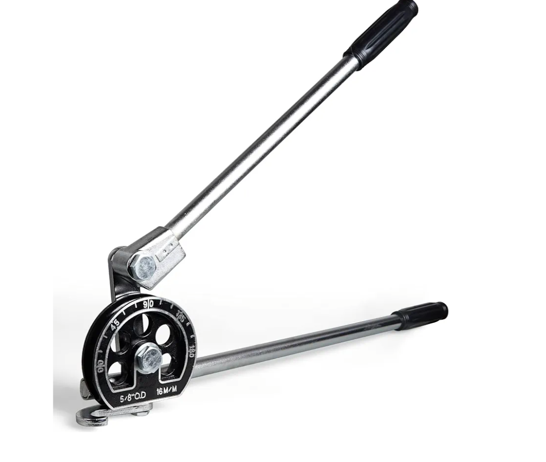 5/8" O.D. Tube Bender Manual Tubing Pipe Bending Tool 180 Degree Bending Angle HVAC Repair for Copper Aluminum Tubes