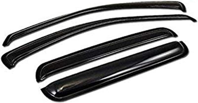 4Pcs Front Rear Window Deflector Sun/Rain Guards Smoke Window Visors Compatible with 1999-2004 Grand Cherokee