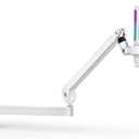 InnoGear USB Gaming Microphone Set, Noise Cancellation Condenser Mic with Boom Arm RGB Mute Headphones Jack for Streaming Podcasting Recording Vocal PC Computer YouTube Discord PS4 PS5, White