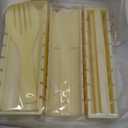 XPAPOV Sushi Making Kit, Sushi Maker 10 Pcs Plastic Sushi Tool Set Sushi Rice Roll Mold Shapes, DIY Sushi Roller Tool for Home (Beige)