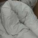 Serta Goose Feathers Down Fiber Comforter Queen Size Duvet Insert,100% Cotton,Hotel Luxury Hypoallergenic Comforter 58oz All Season Medium Warmth 90 x 90 in White