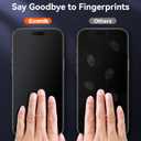 Esanik 2+2 Pack for iPhone 17 Matte Glass Screen Protector Auto-alignment Anti-Glare & Anti-Fingerprint,Anti-Reflection,Bubble Free, Smooth as Silk, 9H Glass Screen Cover