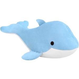 Dolphin Stuffed Animals Plush Pillows Soft Sea Animal Plush Dolls Stuffed Animal Plushies (Sky Blue-10.5Inch)