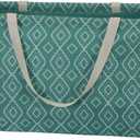 Household Essentials Teal Diamond Krush Container All-Purpose Utility Tote