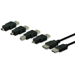 GE Universal USB 2.0 Adapter Kit, Compatible with All USB-compatible Devices, Black, 33758 And Adopter