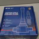 KAX 8-Pack Ignition Coils and Double Iridium Spark Plug Set for Toyota Tundra 2005-2009 4.7L, 4Runner 2003-2009 4.7L, Sequoia 2005-2007, Lexus GX470 2003-2009, LS430, SC430, LX470, GS430, UF230