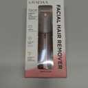 Facial Hair Removal for Women: Electric Face Razor with LED Light - Painless & Instant Results Mini Shaver for Travel Use (Rose Gold)