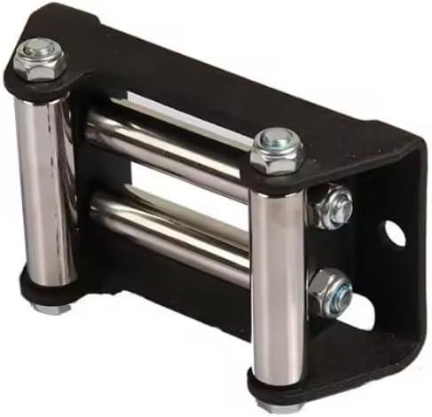 HLMOptimo 4-7/8 inch Winch Roller Fairlead 4 Way 4-7/8 Universal Mount Cable Guide Heavy Duty Nut Disassembly ATV UTV 2000-3500 LBS