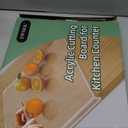 Acrylic Cutting Board with Counter Lip | 60% Thicker & Durable | BPA-Free & Food-Safe Kitchen Tool | Perfect for Protecting Countertops | Versatile & Easy to Clean | Ideal for Home & Professional Use