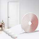 Flexible Molding Trim Peel and Stick for Walls 10ft Decorative Bead Pearl DIY Wall Trim for Bathroom Mirror Frame Border Backsplash Tile Ceiling Cabinet TV Wall Edge (White, 10ft /15 mm)