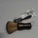 CGBARBER Barber Neck Duster Brush Wood Handle with Hook for Hair Cutting (Neck brush+Black brush)For All Hair Type.