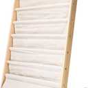 Sling Bookshelf Kids Book Rack Storage, Natural Beige (Beige, W:60cm)