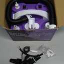 4-in-1 Electric Balloon Pump for All Balloons, Inflatables, and Sports Balls, Triple Inflating Ports for Latex Foil 260q Mylar Balloon, Inflator Deflator for Air Beds Pool Floats Yoga Balls (purple)