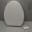KOHLER 25875-0 Hyten 3" Height, Elevated Soft Close Elongated Toilet Seat, Contoured Seat with Grip-Tight Bumpers, Quick-Attach Hardware, No Slam Toilet Seat, White