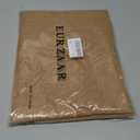 Brown Valances 2 Pieces Sheer Valences 18 inch Curtains Living Room Window Curtain Bedroom Kitchen Small Short Mini Curtain Panels Topper Rod Pocket 52"x18"