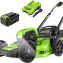 Greenworks 40V 20" Brushless Cordless Lawn Mower with 4.0Ah Battery & Charger(75+ Tool Compatibility)