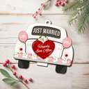 AVERXO Valentines Day Gifts for Couples - Mr & Mrs Three Layer Wooden Valentines Ornaments 2025 for Decorations - Weeding Gifts, Just Married Gift for Women Men Her Him Wife Husband