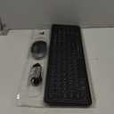 Wireless Keyboard and Mouse Combo, RGB Backlit, Rechargeable & Light Up Letters, Full-Size, Soft Typing, Sleep Mode, 2.4GHz Quiet Keyboard Set for Mac, Windows, Laptop, PC, Trueque KM42Pro (Black)