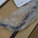 Coffee Table Small Oval Table,White Faux Marble Table for Living Room, Modern Center Tea Tables for Small Space,Wooden Tables End Tables with Sturdy Black Metal Leg