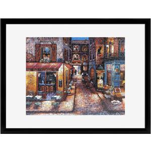 MCS 18x24 Puzzle Frame for Finished Puzzles, Black Vertical & Horizontal Wall-Mounted Large Picture Display for Preservation (1-Pack), 18 X 24 in Or Smaller