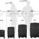 Hanke 16 Inch Underseat Carry On Luggage with Wheels Small Suitcase Softside Luggage Bags for Travel Lightweight Suitcases with Wheels Travel Luggage Personal Item for Men and Women(Dark Gray)