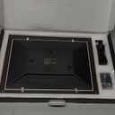 Frameo 10.1 Inch WiFi Digital Picture Frame with Frameo App, IPS Touch Screen HD Electronic Digital Photo Frame, Share Photos & Videos Instantly, Auto-Rotate Digital Picture Frame, Brown Wood