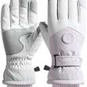 Winter Ski Snow Gloves for Men, Women, Youth | Touchscreen & Waterproof Cold Weather Hand Warming Gloves Winter Work Gloves (Purple_L)