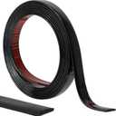 Peel and Stick Trim, 0.8 in x 30 Ft Waterproof Molding Trim for Walls, Mirror Frame, Baseboard, Flexible & Self-Adhes (Black)