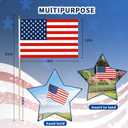 12x18 Inch American Flags on Stick - Patriotic American Flags for Outside, USA Stick Flag Perfect for Independence Day, Memorial Day, 4th of July Decorations (24)