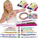 IQKidz Friendship Bracelet Making Kit - Make Bracelets Craft Toys for Girls Age 8-12 yrs, Cool Birthday Gifts for 6 7 9 10 11 Years Old Kids, Christmas Gift Set (Purple)