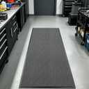 3' x 5' Non-Slip Commercial Entrance Rug, Heavy Duty Door Mat for Indoor Outdoor Entryway, Rubber Backed Walk Off Mat for Business, Garage, Office, Industrial Entry, Garage Runner for Front Door