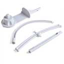 AGPTEK Baby Crib Mobile Bed Bell Holder Arm Bracket Wind-Up Music Box Holder Baby Bed Stent Set Nut Screw 28 Inch