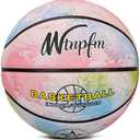 Wtnpfm Kids Basketball Size 3 (22"),Youth Basketball Size 5(27.5") for Beginner(Boys&Girls) Premium Rubber Indoor Outdoor 3 Pcs