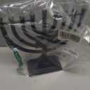 LED Electric Blue Hanukkah Menorah with Special Effects - Battery/USB Powered, Star of David, 4 Lighting/Blinking Modes, Large LED Bulbs, Chanukah Traditional Electric Menorahs - Navy blue.