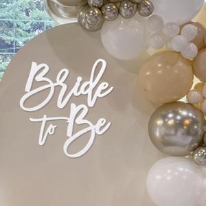 Bride to Be Sign - Glitter White Felt Letters Bridal Shower Sign for Backdrop Bride to Be Sign Letters for Balloon Arch Photo Props Bachelorette Engagement Wedding