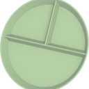 2 x 9" Portion Control Plate - Divided Dinner Plate with Dividers for Adults & Kids - BPA Free, Wheat Straw & PP Construction, Modern Style, Microwave, Dishwasher & Freezer Safe (Pack of 1, Mint Green)