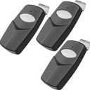 3 for Multicode Gate Door Opener Remote 10 Dip Switch, Compatible with Multi-Code Garage Gate Door Opener Control Transmitter,308911/3070/3060/1089,300MHZ (Black,White)