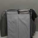 8pack Bed Sheet Organizer, Foldable Linen Closet Organizers and Storage with Sealed Design, Queen & King Size Sheet Storage with Window, Closet Organizer for Bedsheets/Blankets/Clothes, Grey