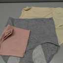 3 Pack Women's Incontinence Underwear Washable, Double Elastic High Waist Adult Incontinence Protective Briefs, Reusable for Light Bladder Leakage(L-Waist: 24.4''~38.6'')