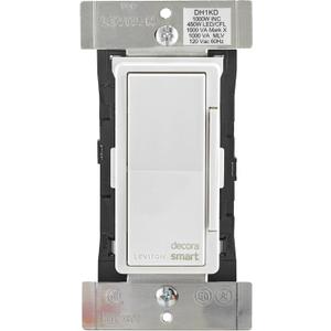 Leviton 1000W Decora Smart with HomeKit Technology Dimmer, No Hub Required, 1-Pack, DH1KD-1BZ