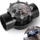 7305 Check Valve Replacement, 2 Inch or 2.5 Inch PVC One-Way Valve for Pool and Spa Plumbing Systems, Clear Cover Backflow Preventer for Inground & Above Ground Use