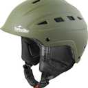 Ski Helmet, Snowboard Helmet, Snow Sports Helmet, Audio Compatible for Men Women and Youth (M (21.75"-23.25"), Matte Olive)