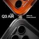 TORRAS Ostand Q3 Air for iPhone 17 Pro Max Case with 360 Magnetic Stand, Fit for MagSafe, Mil-Grade Drop Tested, Camera Control Button, Shockproof Phone Case for iPhone 17 Pro Max 6.9", Shadow Black