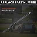 USTAR Driver Side Rear Axle Shaft Kit Compatible with Golf Cart EZGO TXT/Medalist Electric Models 1994-2013 Replace# 20377-G11