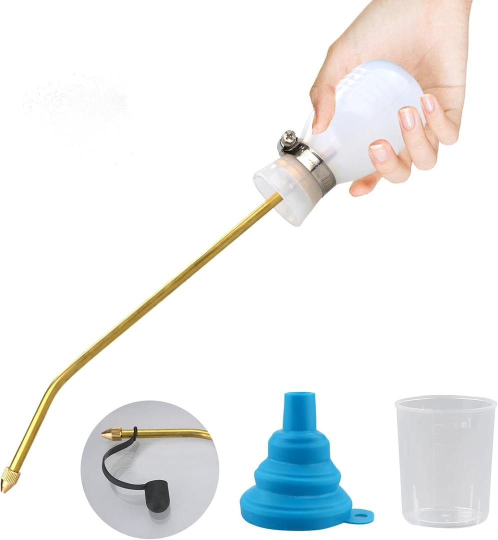 Powder Duster, Powder Nozzle Hand Duster, Powder Applicator with Long Copper Tubing, and Garden Applicator for Indoor and Outdoor Multipurpose
