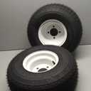 2PCS 18x8.50-8 Lawn Mower Tires with Rim, 18x8.5-8 Tire and Wheel for Riding Lawn Mowers Garden Tractor Turf Tires Golf Carts, 815lbs Capacity, 4 Ply Tubeless