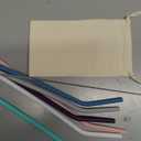 Senneny Set of 6 Silicone Drinking Straws for 30oz and 20oz - Reusable Silicone Straws BPA Free Extra Long with Cleaning Brushes- 6 Bent- 6mm diameter