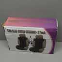 ZONETECH Car Seat Cover Travel Seat Cushion, 2-Pack Universal Classic Black Comfortable Breathable Seat Cover