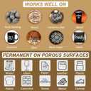 2 x EBOT Acrylic Paint Pen White Black, 6 Pack Black Paint Markers for Rock Wood Fabric Plastic Leather Glass Stone Metal Canvas,Water-Based Acrylic Paint Sets