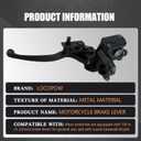 LOCOPOW 7/8 Left Hand Hydraulic Brake Lever Master Cylinder for Chinese 50cc-250cc 110cc 125cc ATV Quad Dirt Mini Bike Moped Tao Tao Coolster Apollo Kazuma Sunl Roketa Lifan Motorcycle